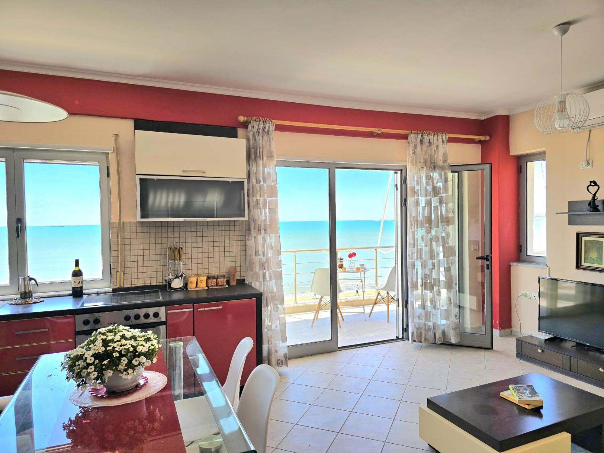 Sea View Apartments In Dıraç Dış mekan fotoğraf